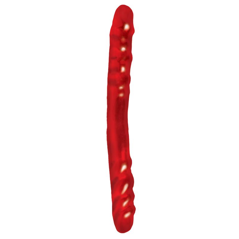 Dildo Doble Color Rojo 33,7 cm