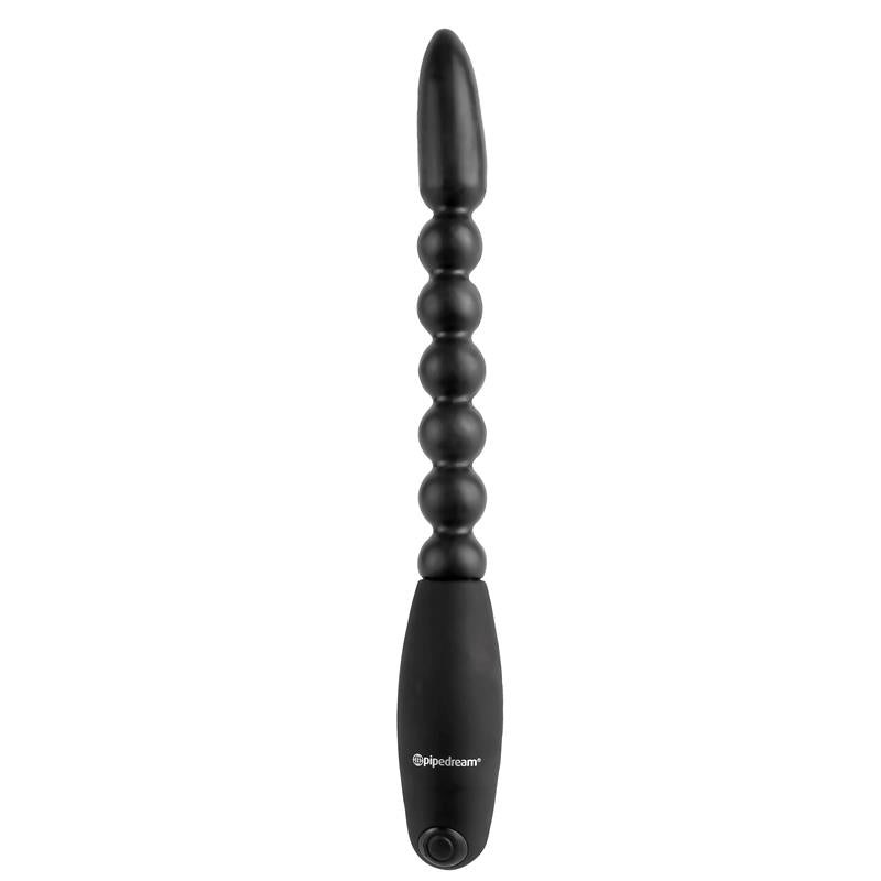 Bolas Anales con Vibración Flexa Pleaser Negro