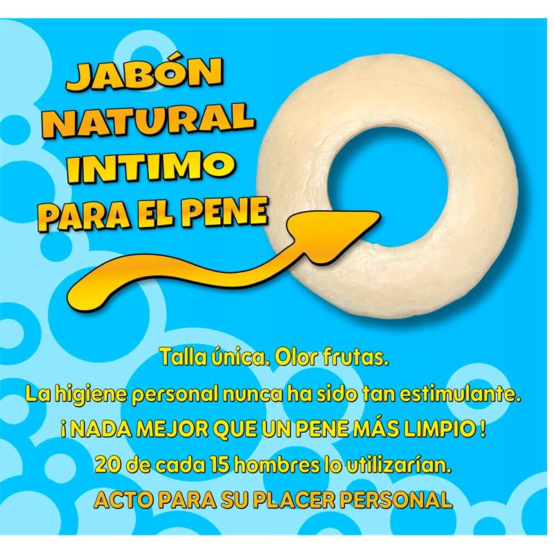 Jabón en Forma de Anillo para el Pene Amarillo