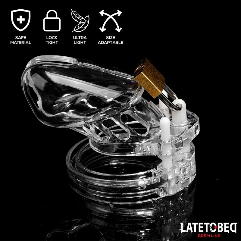 Jaula de Pene de Castidad Short Transparente