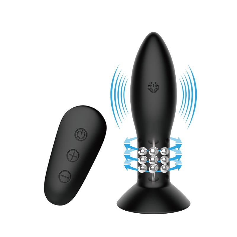 Plug Anal Inflable con Vibración y Rotación